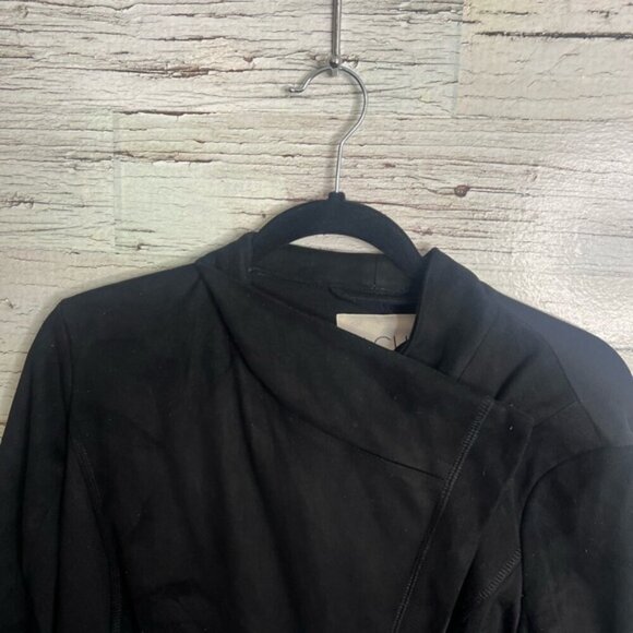 Rachel Roy Shauna black asymmetrical zip blazer jacket size small - Picture 5 of 8